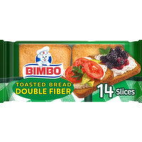 Bimbo Doble Fibra Double Fiber Toasted Bread, 14 count, 8.82 oz - 14 Each