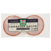 Jones Dairy Farm Bacon, Canadian, Center Cut, Hickory Smoked, 6 Ounce