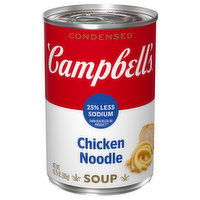 Campbell's Condensed Soup, 25% Less Sodium, Chicken Noodle - 10.75 Ounce