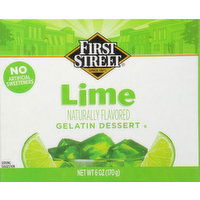 First Street Gelatin Dessert, Lime - 6 Ounce