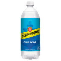 Schweppes Club Soda - 33.8 Fluid ounce