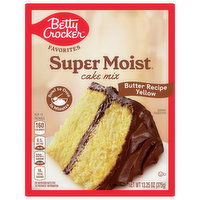 Betty Crocker Cake Mix, Butter Recipe Yellow, 13.25 Ounce