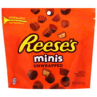 Reese's Milk Chocolate & Peanut Butter Cups, Minis, Unwrapped - 7.6 Ounce