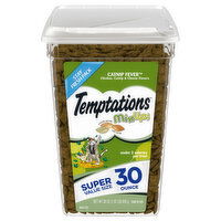 Temptations Treats for Cats, Catnip Fever, Chicken Catnip & Cheese Flavors, Super Value Size - 30 Ounce