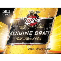 Miller Genuine Draft Beer, 30 Each