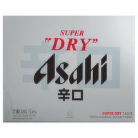 Asahi Super Dry Beer - 12 Each