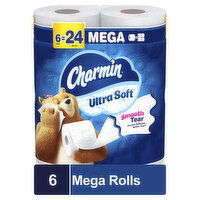 Charmin Ultra Soft Toilet Paper Mega Rolls - 6 Each
