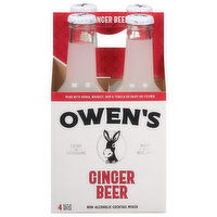 Owen's Cocktail Mixer, Non-Alcoholic, Ginger Beer - 4 Each