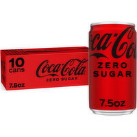Coca-Cola Zero Sugar Soda Cans - 10 Each
