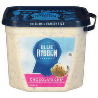 Blue Ribbon Classics Frozen Dairy Dessert, Chocolate Chip, Friends + Family Size, 1 Gallon