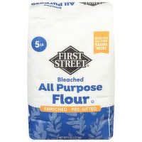 First Street All Purpose Flour, Bleached, 5 Pound