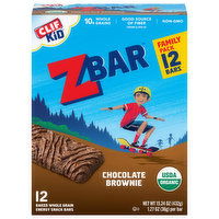 Zbar Energy Snack Bars, Chocolate Brownie, Family Pack - 12 Each