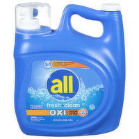 All Detergent, Fresh + Clean, Oxi Plus, 5 in 1, 141 Ounce