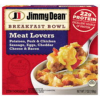 Jimmy Dean Breakfast Bowl, Meat Lovers - 7 Ounce