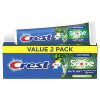 Crest Outlast Toothpaste, Long Lasting Mint, 5.4 oz, 2 Pack, 5.4 Ounce