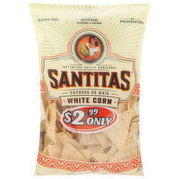 Santitas Tortilla Chips, White Corn - 11 Ounce