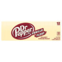 Dr Pepper Soda, Vanilla Float, 12 Pack