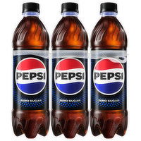 Pepsi Cola, Zero Sugar, 6 pack Pepsi Bottles - 101.4 Ounce