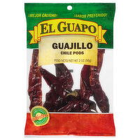 El Guapo Whole Guajillo Chili Pods (Chile Guajillo Entero), 2 Ounce