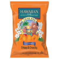 Hawaiian Potato Chips, Luau BBQ Flavored, Kettle Style, 7.5 Ounce