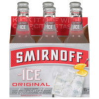 Smirnoff Ice Malt Beverage, Premium, Original, 6 Each