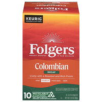 Folgers Colombian Decaf KCUP - 10 Each