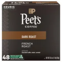 Peet's Coffee Coffee, Dark Roast, French Toast, K-Cup Pods - 48 Each