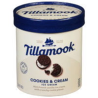 Tillamook Ice Cream, Cookies & Cream - 48 Ounce