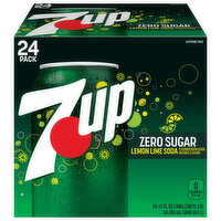 7-UP Zero Sugar Lemon Lime Soda - 24 Each