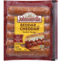 Johnsonville Sausage, Beddar with Cheddar, Smoked, 14 Ounce