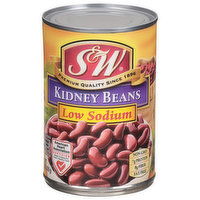 S&W Kidney Beans, Low Sodium, 15.5 Ounce