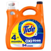 Tide Ultra Oxi with Odor Eliminators Liquid Laundry Detergent, 132 Fluid ounce