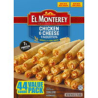 El Monterey Taquitos, Chicken & Cheese, Value Pack, 44 Each