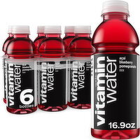 vitaminwater Acai Blueberry Pomegranate Flavored Water Bottles - 6 Each