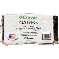 Extra Large Vented Container Black - 75 Each