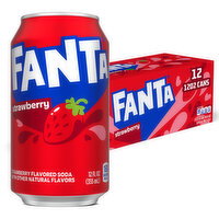 Fanta Strawberry Soda Cans