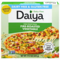 Daiya Dairy Free & Gluten Free Thin Crust Fire-Roasted Vegetable Pizza - 17.4 Ounce