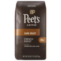 Peet's Coffee Coffee, Ground, Dark Roast, French Roast - 28 Ounce