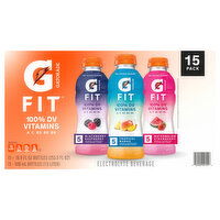 Gatorade Electrolyte Beverage, Black Raspberry/Tropical Mango/Watermelon Strawberry - 15 Each