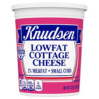 Knudsen Cottage Cheese, Lowfat, 2% Milkfat, Small Curd - 32 Ounce
