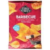 First Street Potato Chips, Barbecue, Party Size - 16 Ounce