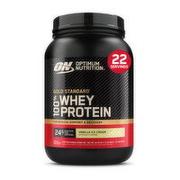 Optimum Nutrition Gold Standard 100% Whey Protein Powder, Vanilla Ice Cream, 22 Servings - 24.05 Ounce