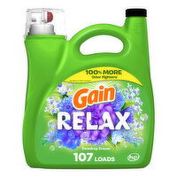 Gain Liquid Laundry Detergent, Relax, Dewdrop Dream, 107 loads - 154 Fluid ounce