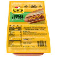 Foster Farms Franks, Turkey - 48 Ounce