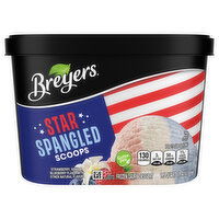 Breyers Frozen Dairy Dessert, Star Spangled, Scoops, 48 Ounce