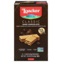 Loacker Wafers, Dark Chocolate, Classic - 12 Each