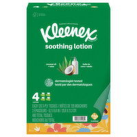 Kleenex Tissues, Coconut Oil + Aloe, 3-Ply, 480 Each