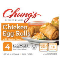 Chung's Egg Rolls, Chicken - 4 Each