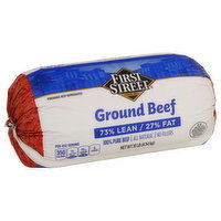 First Street Beef, Ground, 73/27 - 10 Pound