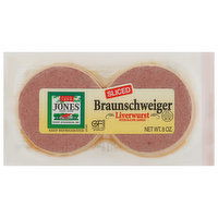 Jones Dairy Farm Liverwurst, Braunschweiger, Sliced - 8 Ounce